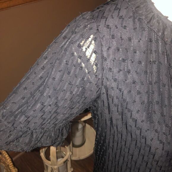 Black Dotted Swiss Dress NWT - Picture 6 of 8